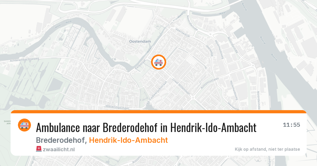 Ambulance naar Brederodehof in Hendrik-Ido-Ambacht — 12 jul 2026