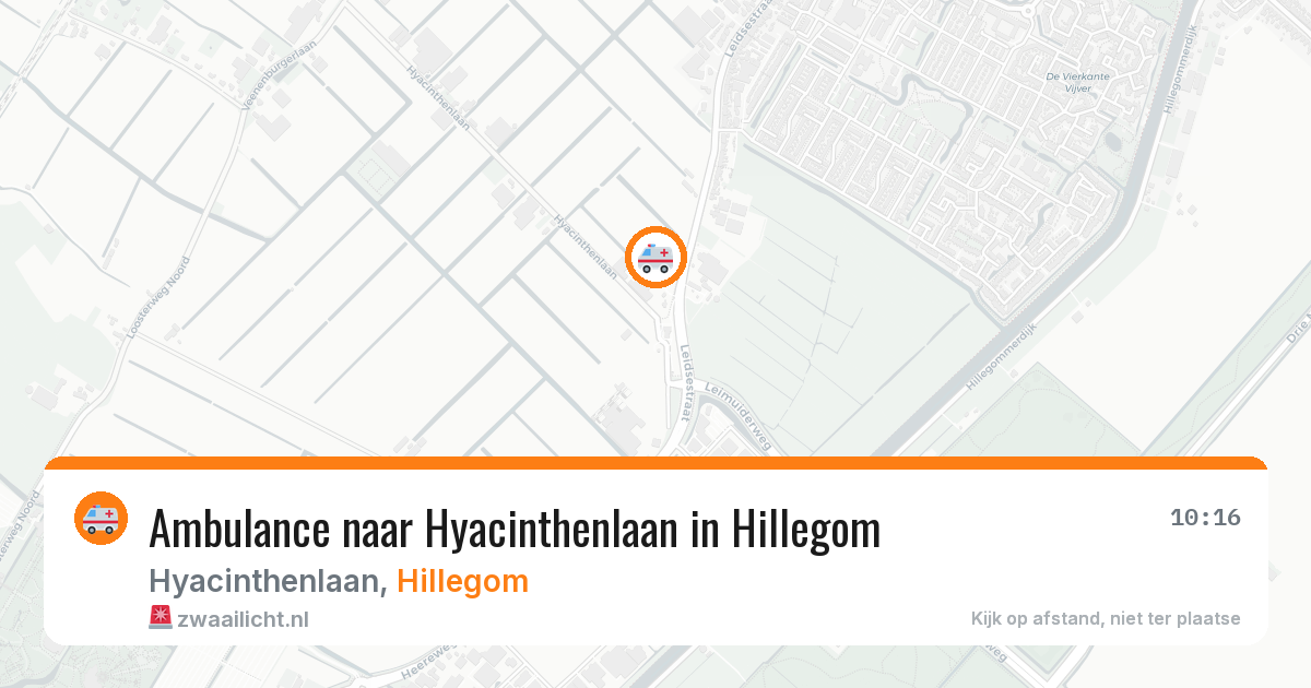 Ambulance naar Hyacinthenlaan in Hillegom — 6 apr 2026