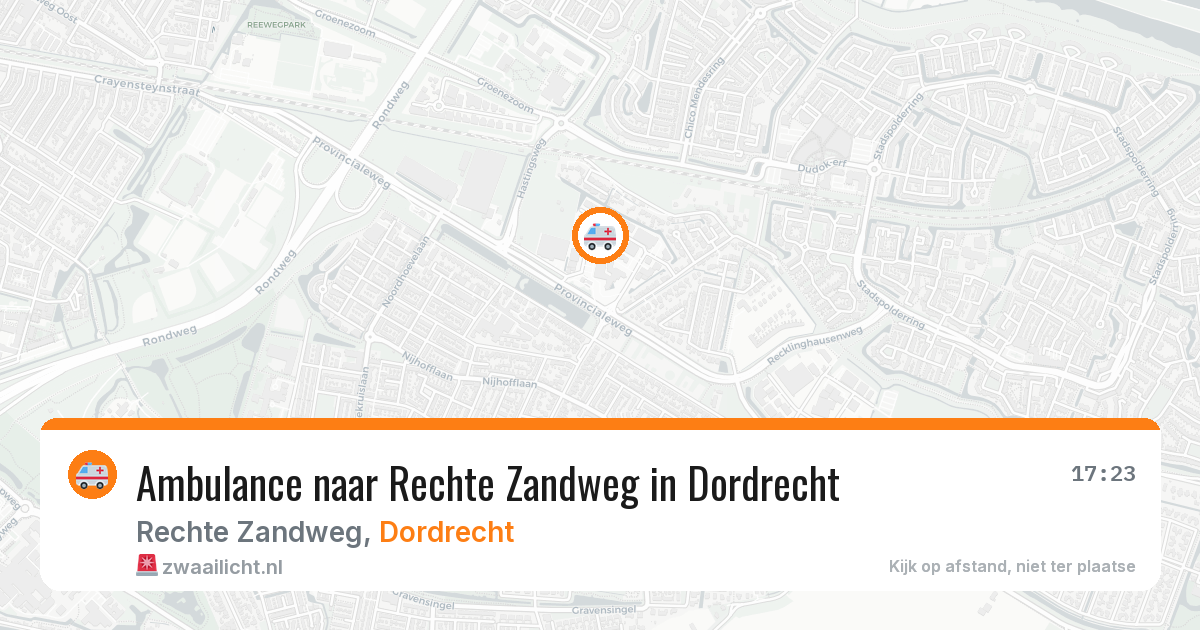 Ambulance naar Rechte Zandweg in Dordrecht — 24 mrt 2026