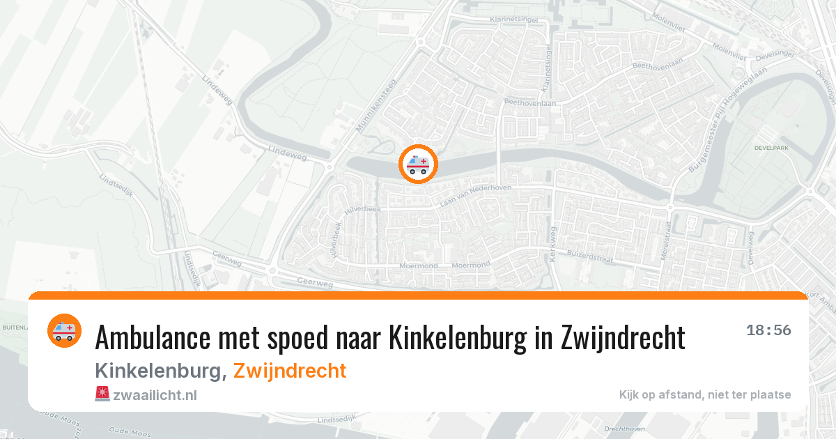 Ambulance met spoed naar Kinkelenburg in Zwijndrecht — 15 apr 2026