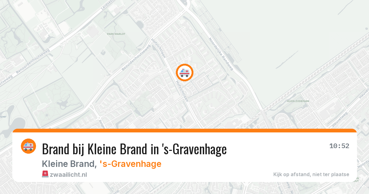 Brand bij Kleine Brand in 's-Gravenhage — 10 jul 2026