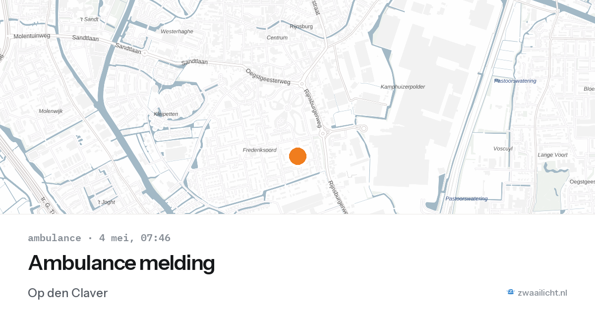 Ambulance melding — 4 mei 2026
