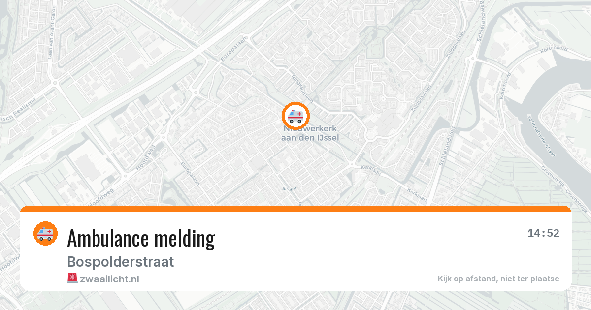 Ambulance melding — 30 mei 2026