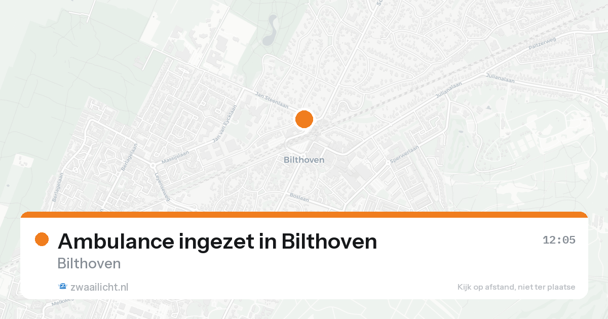 Ambulance ingezet in Bilthoven — 7 feb 2026