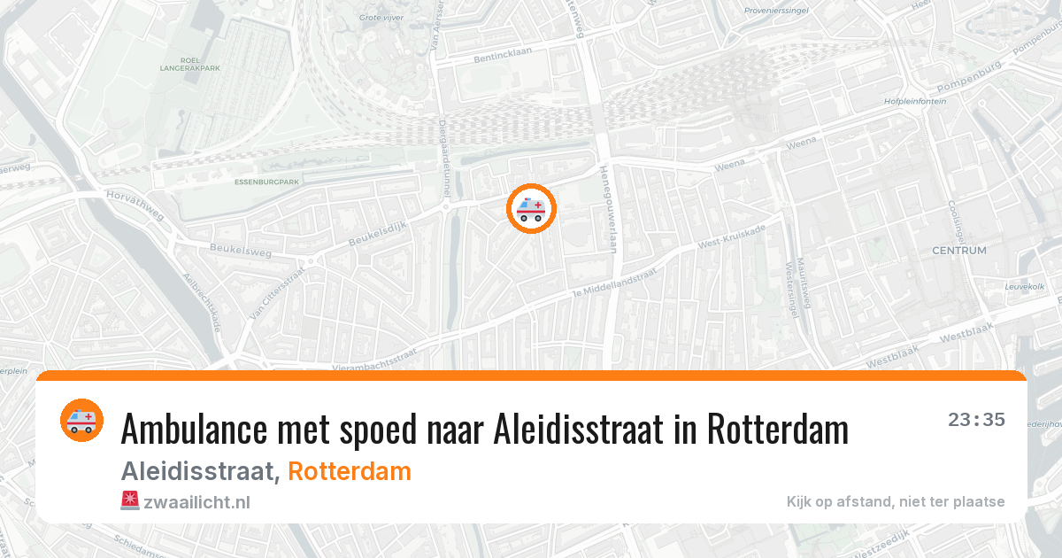 Ambulance met spoed naar Aleidisstraat in Rotterdam — 29 jan 2026