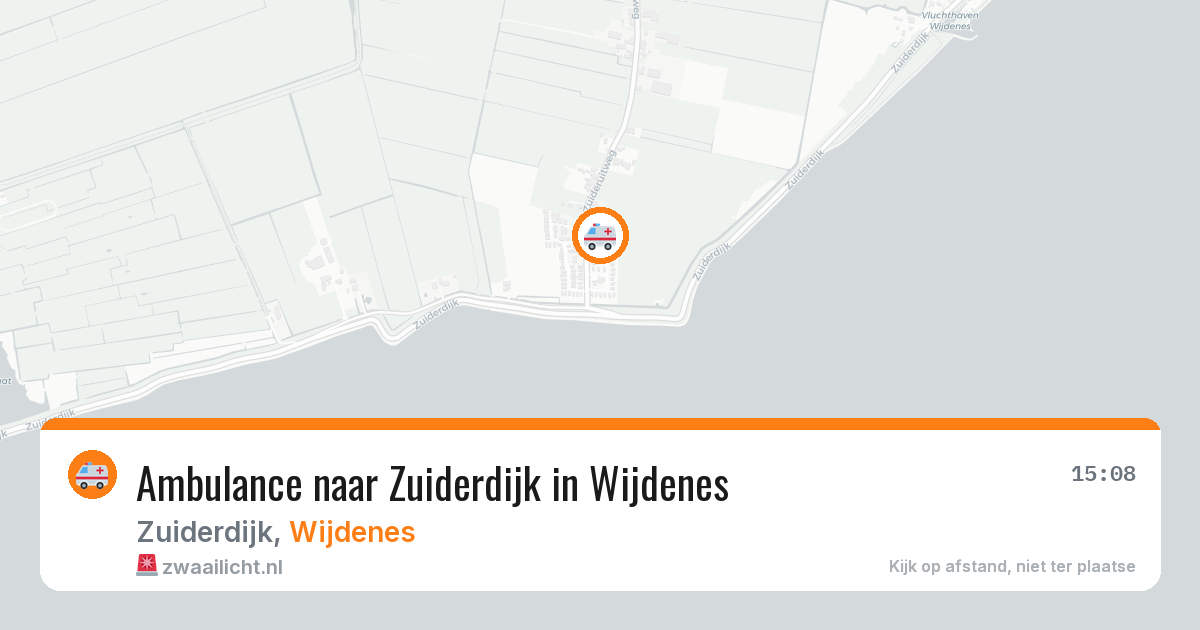Ambulance naar Zuiderdijk in Wijdenes — 3 aug 2026