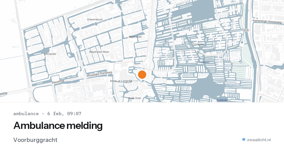 Ambulance melding — 6 feb 2026