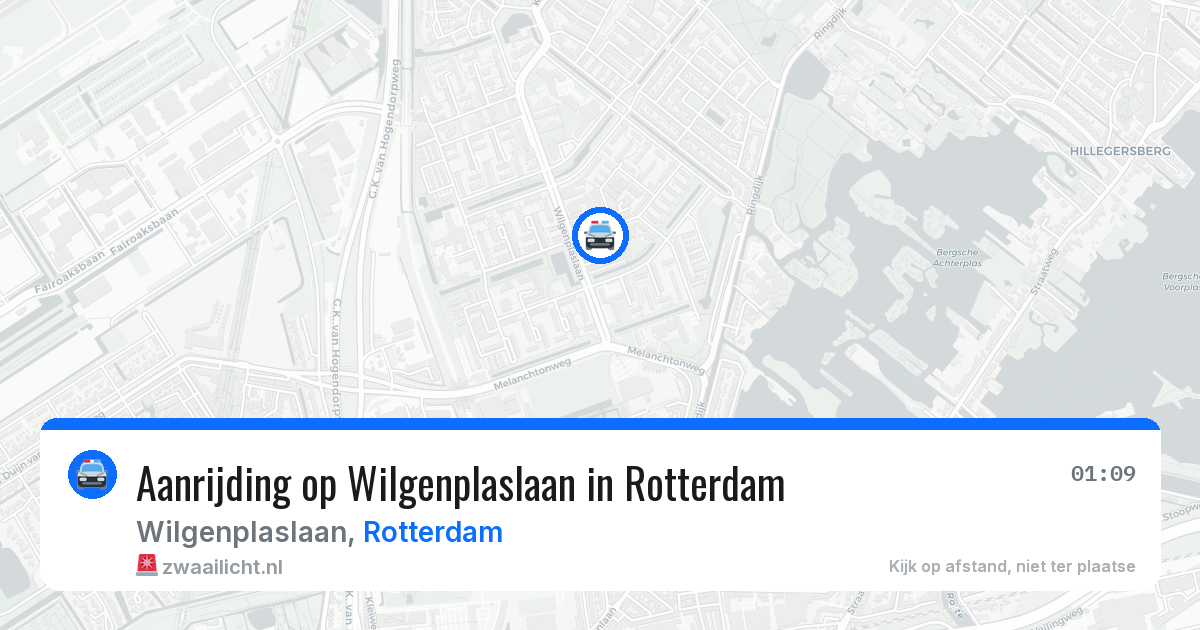 Aanrijding op Wilgenplaslaan in Rotterdam — 6 jul 2026