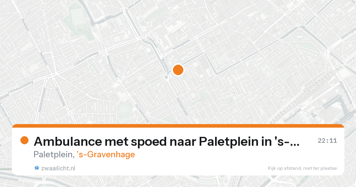 Ambulance met spoed naar Paletplein in 's-Gravenhage — 7 feb 2026