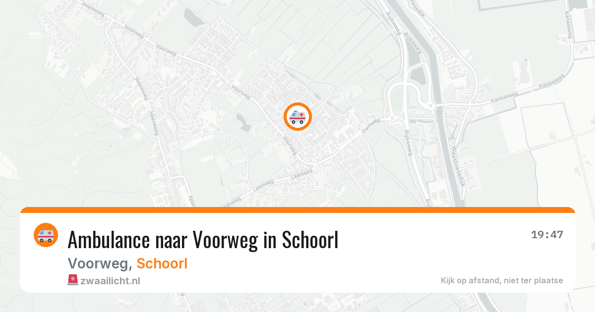 Ambulance naar Voorweg in Schoorl — 19 mrt 2026