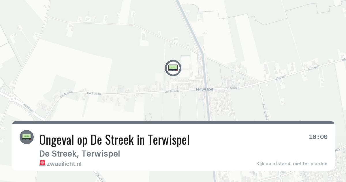 Ongeval op De Streek in Terwispel — 16 feb 2026