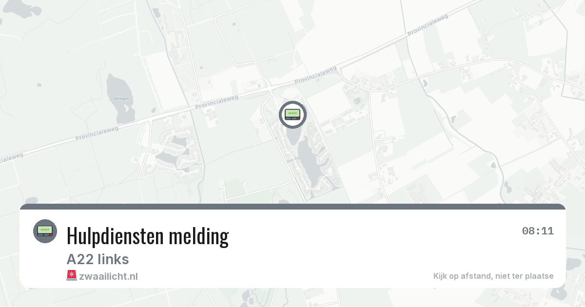 Hulpdiensten melding — 6 mei 2026 | 🚨 Zwaailicht.nl