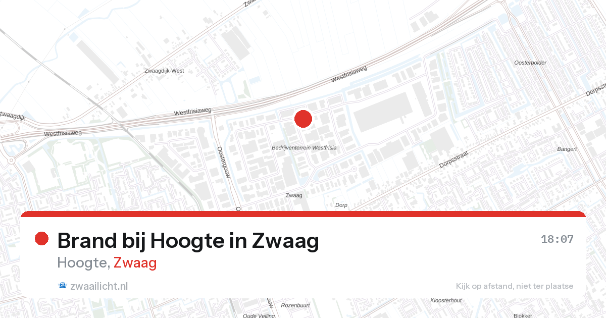 Brand bij Hoogte in Zwaag — 28 aug 2026