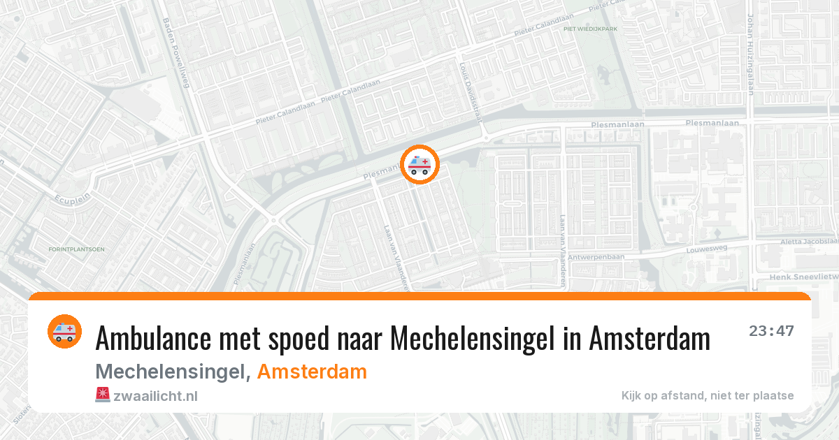 Ambulance met spoed naar Mechelensingel in Amsterdam — 2 apr 2026