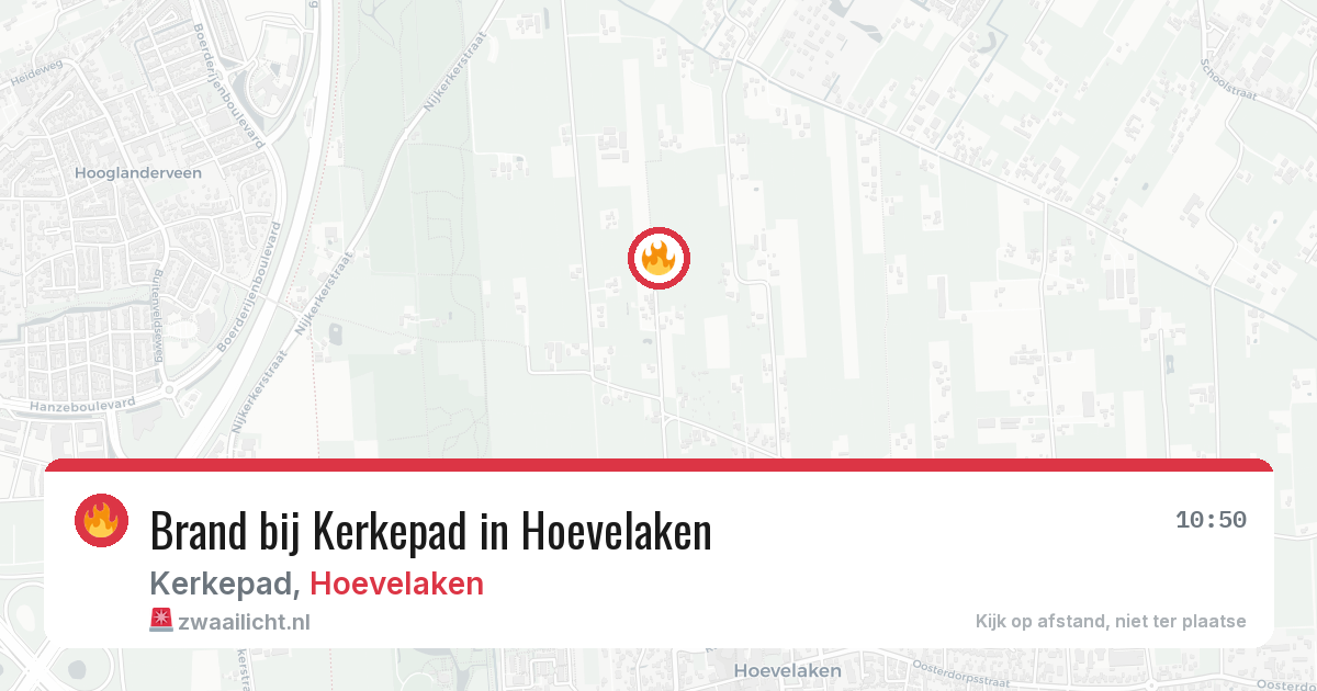 Brand bij Kerkepad in Hoevelaken — 20 jun 2026