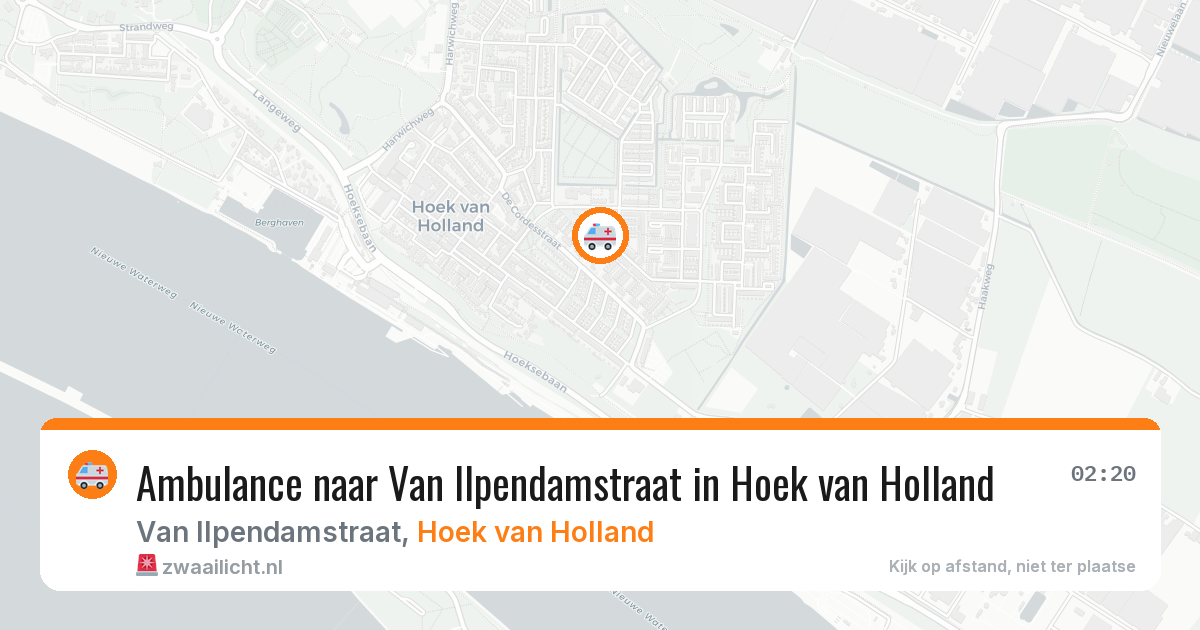 Ambulance naar Van Ilpendamstraat in Hoek van Holland — 18 mei 2026