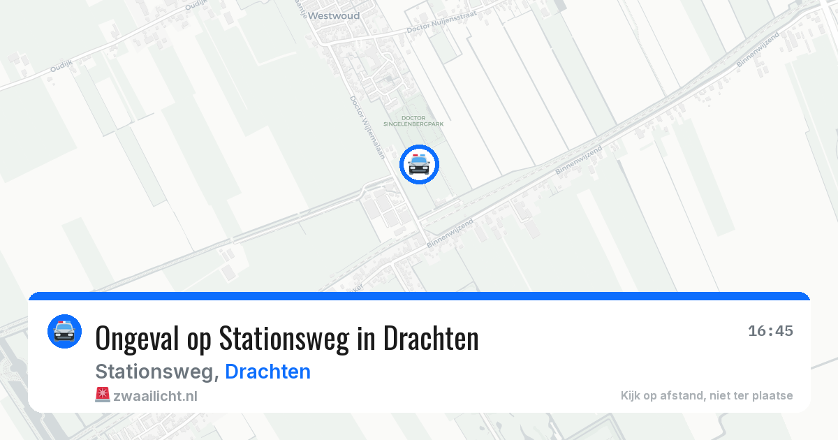 Ongeval op Stationsweg in Drachten — 23 jan 2026