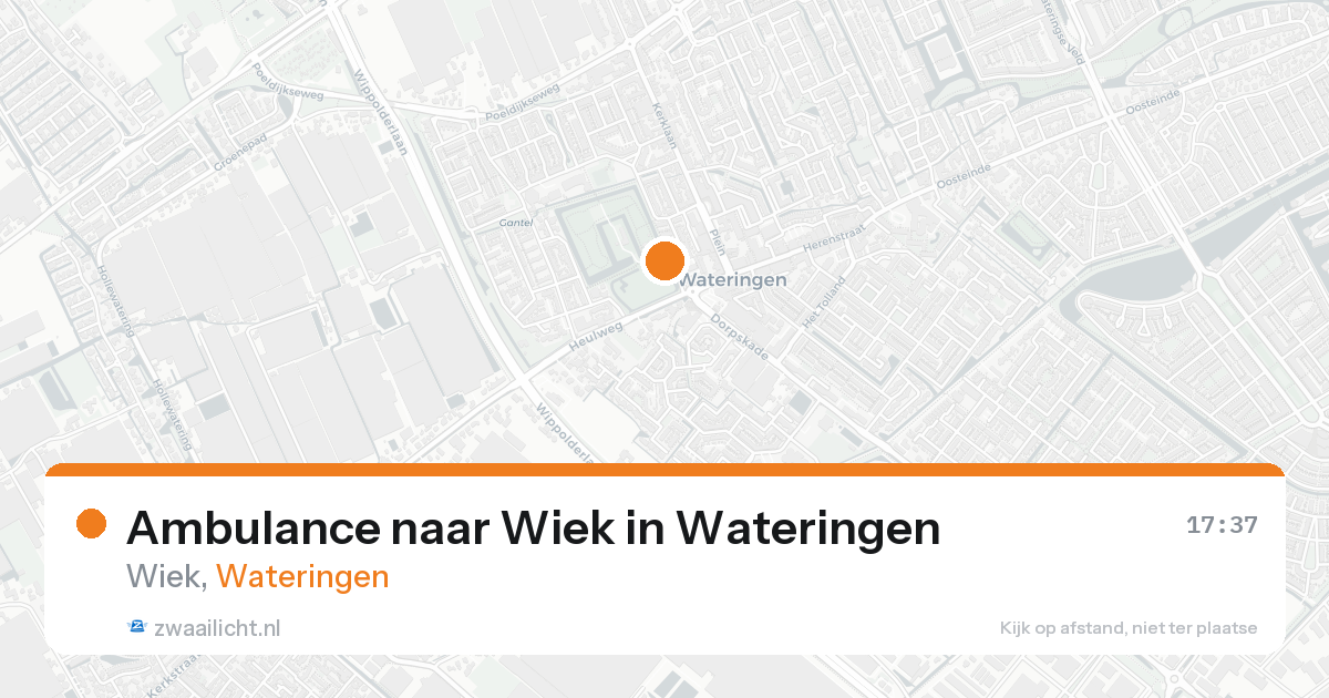 Ambulance naar Wiek in Wateringen — 20 aug 2026