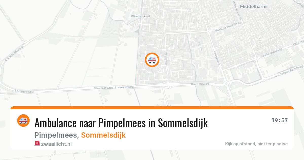 Ambulance naar Pimpelmees in Sommelsdijk — 30 jul 2026
