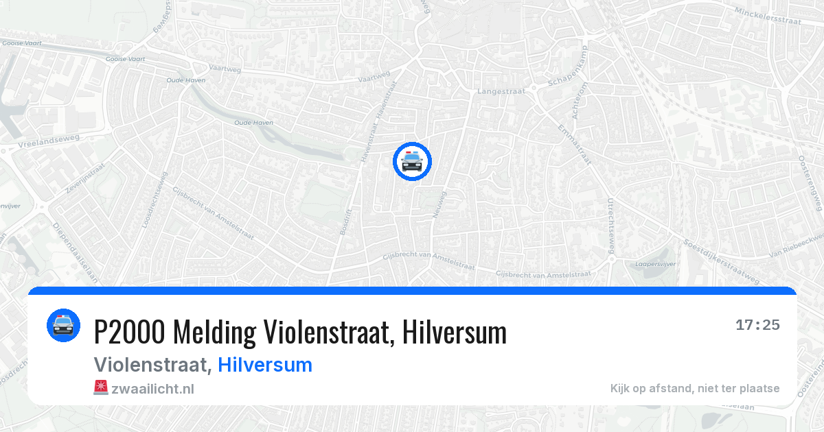 P2000 Melding Violenstraat, Hilversum — 29 jun 2026