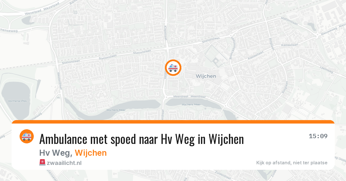 Ambulance met spoed naar Hv Weg in Wijchen — 15 jul 2026