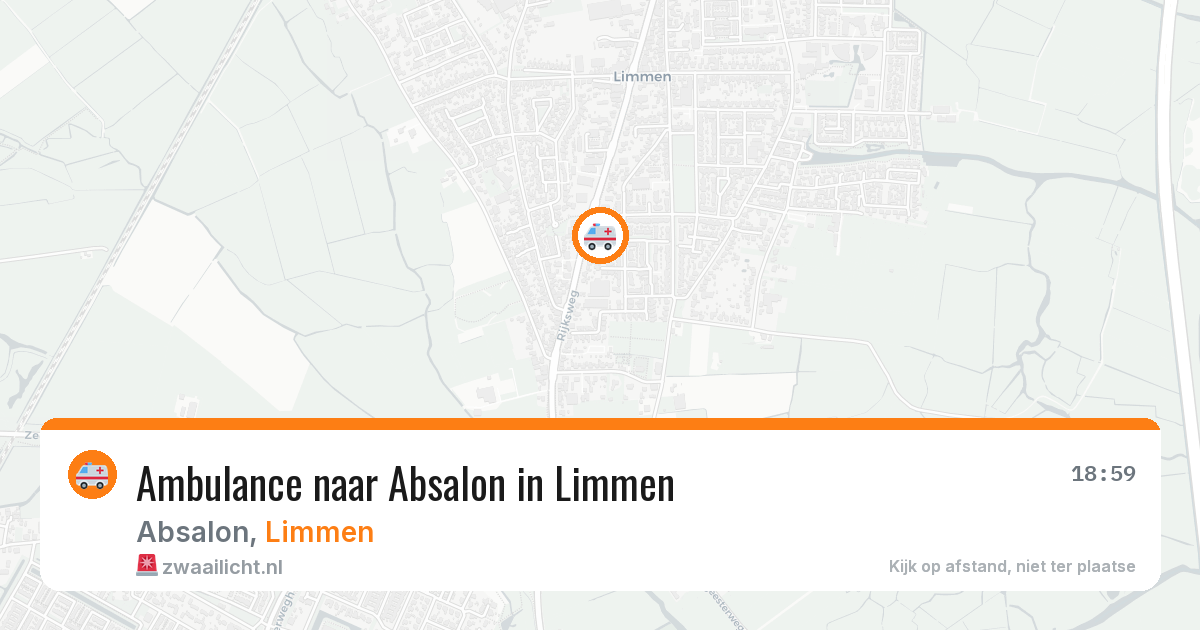 Ambulance naar Absalon in Limmen — 24 mei 2026