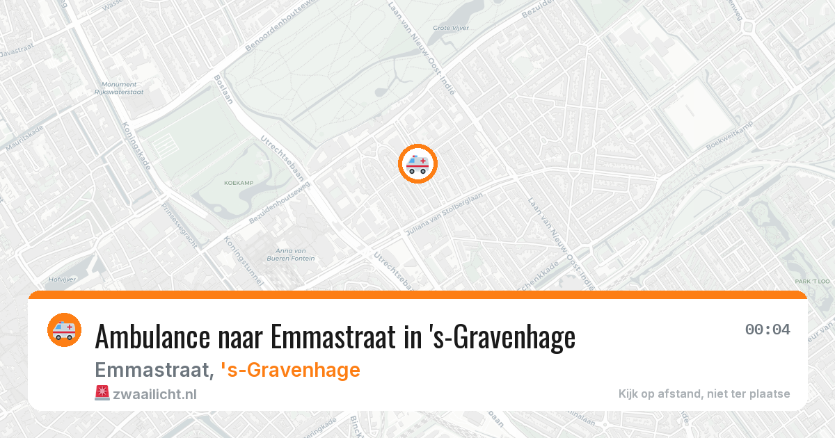 Ambulance naar Emmastraat in 's-Gravenhage — 13 jun 2026