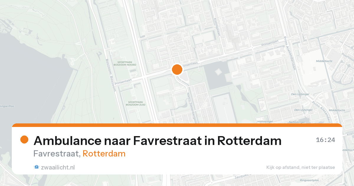 Ambulance naar Favrestraat in Rotterdam — 19 aug 2026
