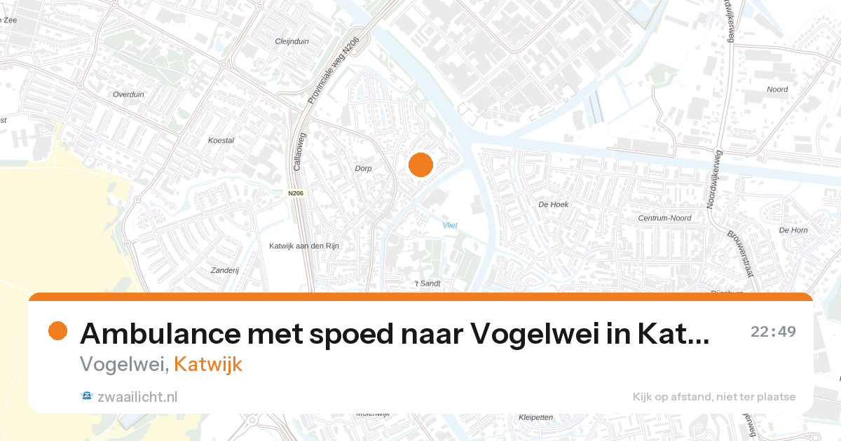 Ambulance met spoed naar Vogelwei in Katwijk — 10 mrt 2026