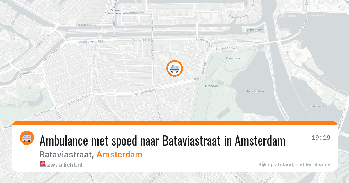 Ambulance met spoed naar Bataviastraat in Amsterdam — 29 jan 2026