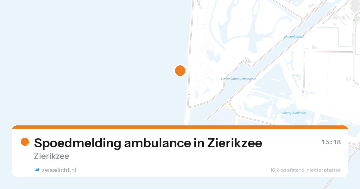 Spoedmelding ambulance in Zierikzee — 26 aug 2026