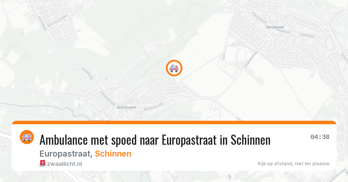 Ambulance met spoed naar Europastraat in Schinnen — 18 feb 2026