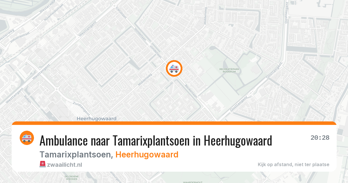 Ambulance naar Tamarixplantsoen in Heerhugowaard — 31 mei 2026