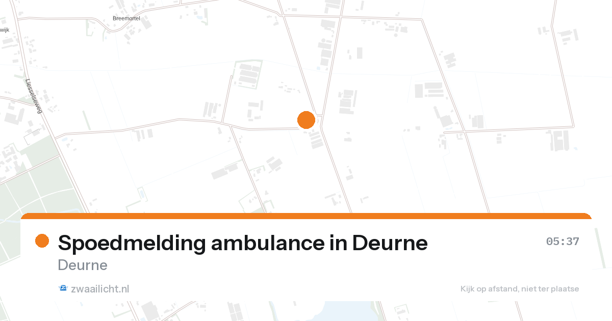 Spoedmelding ambulance in Deurne — 27 aug 2026