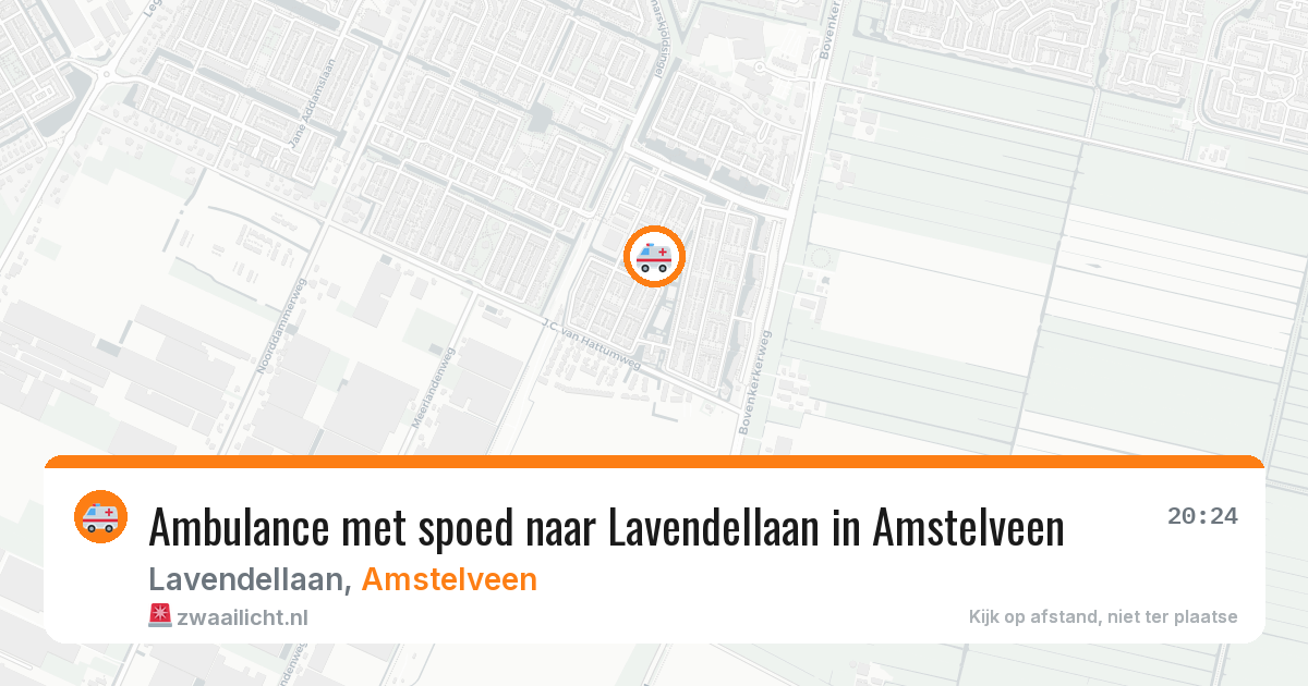 Ambulance met spoed naar Lavendellaan in Amstelveen — 31 jul 2026