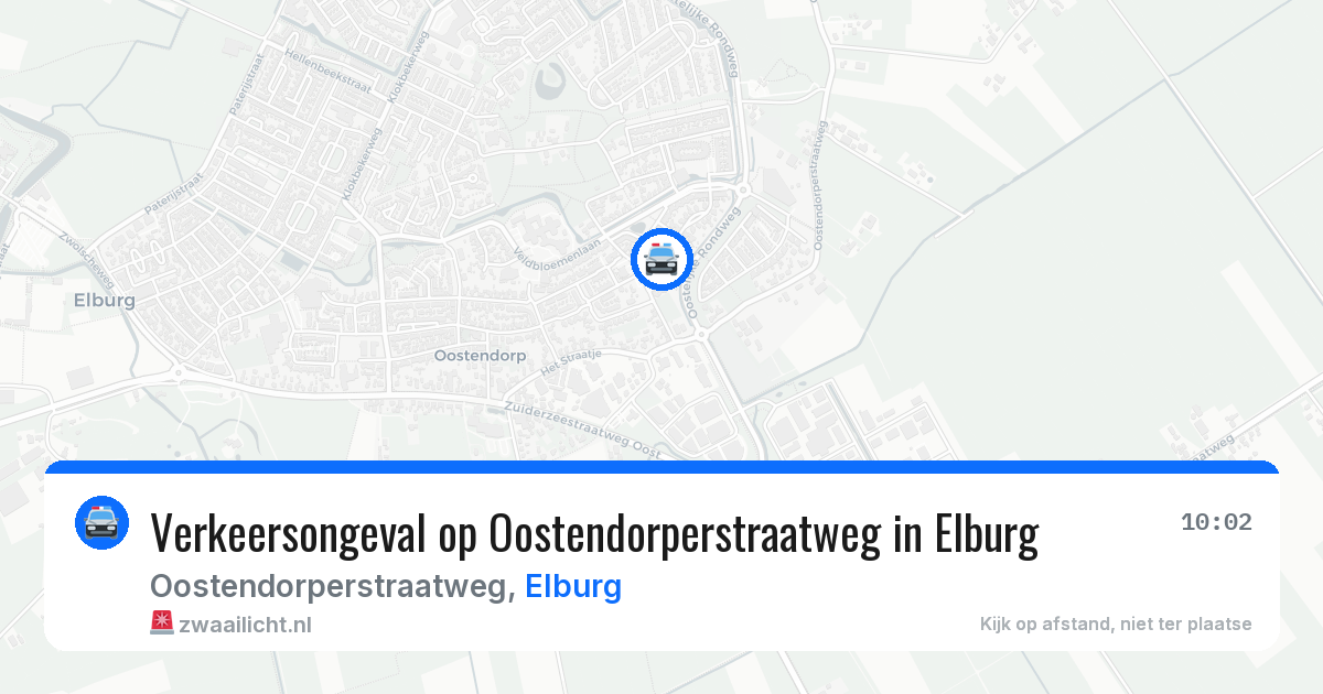 Verkeersongeval op Oostendorperstraatweg in Elburg — 17 jul 2026
