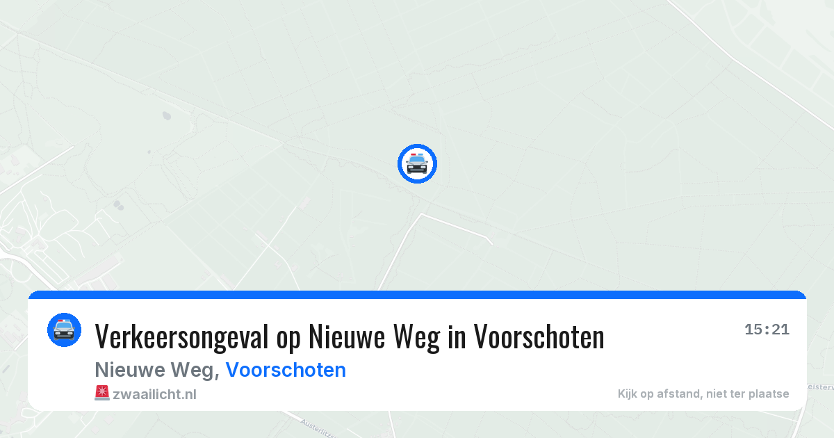 Verkeersongeval op Nieuwe Weg in Voorschoten — 12 mei 2026