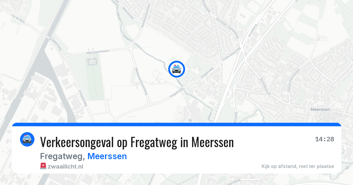 Verkeersongeval op Fregatweg in Meerssen — 26 jan 2026