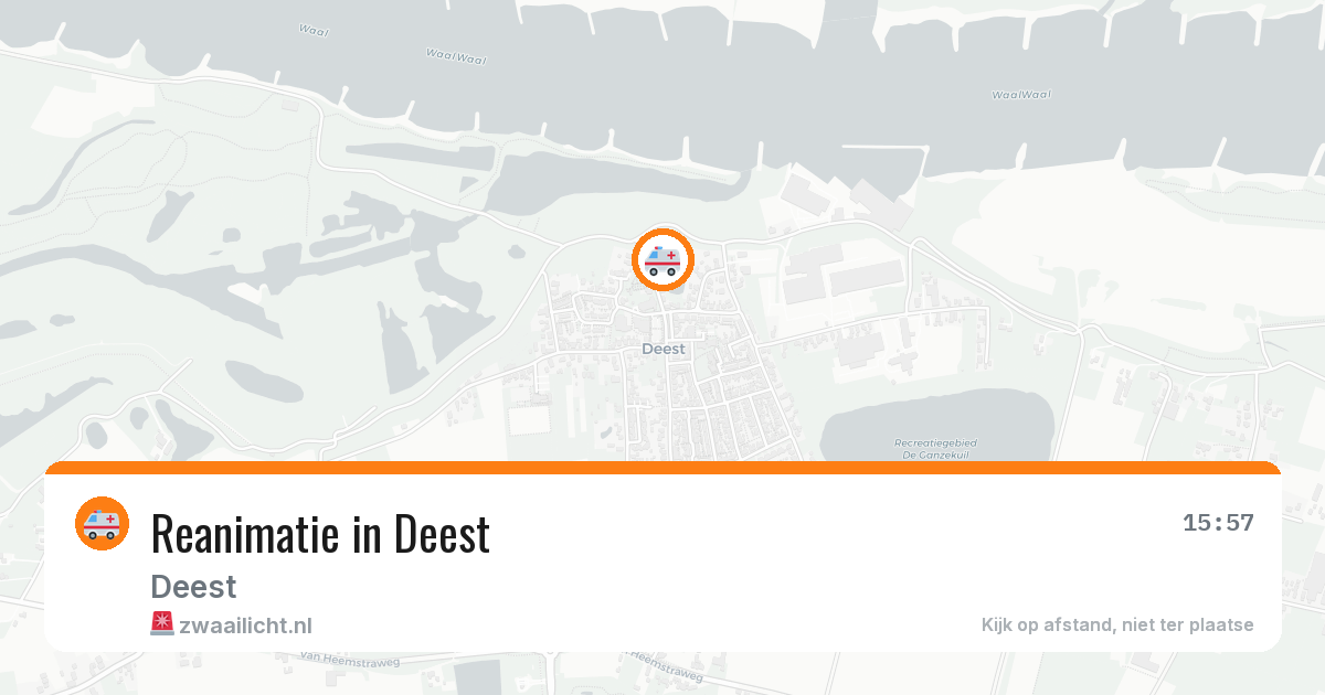 Reanimatie in Deest — 20 jul 2026