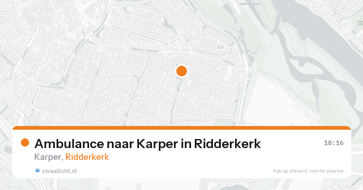 Ambulance naar Karper in Ridderkerk — 31 jan 2026