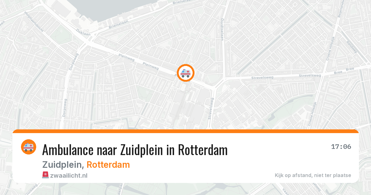 Ambulance naar Zuidplein in Rotterdam — 4 aug 2026
