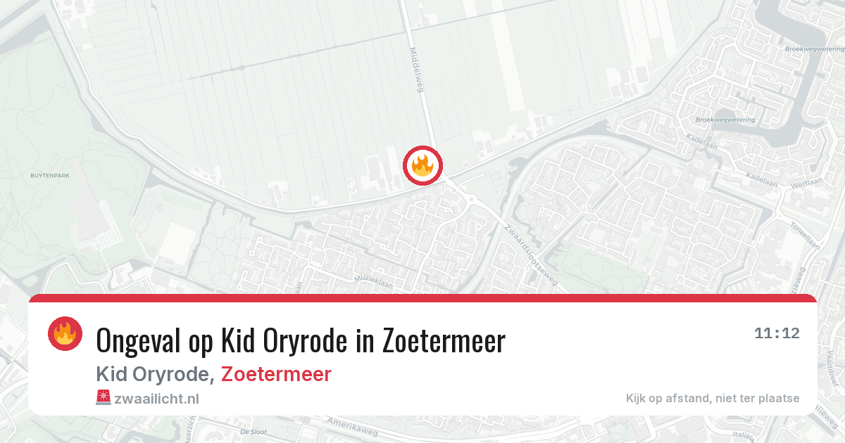 Ongeval op Kid Oryrode in Zoetermeer — 2 apr 2026