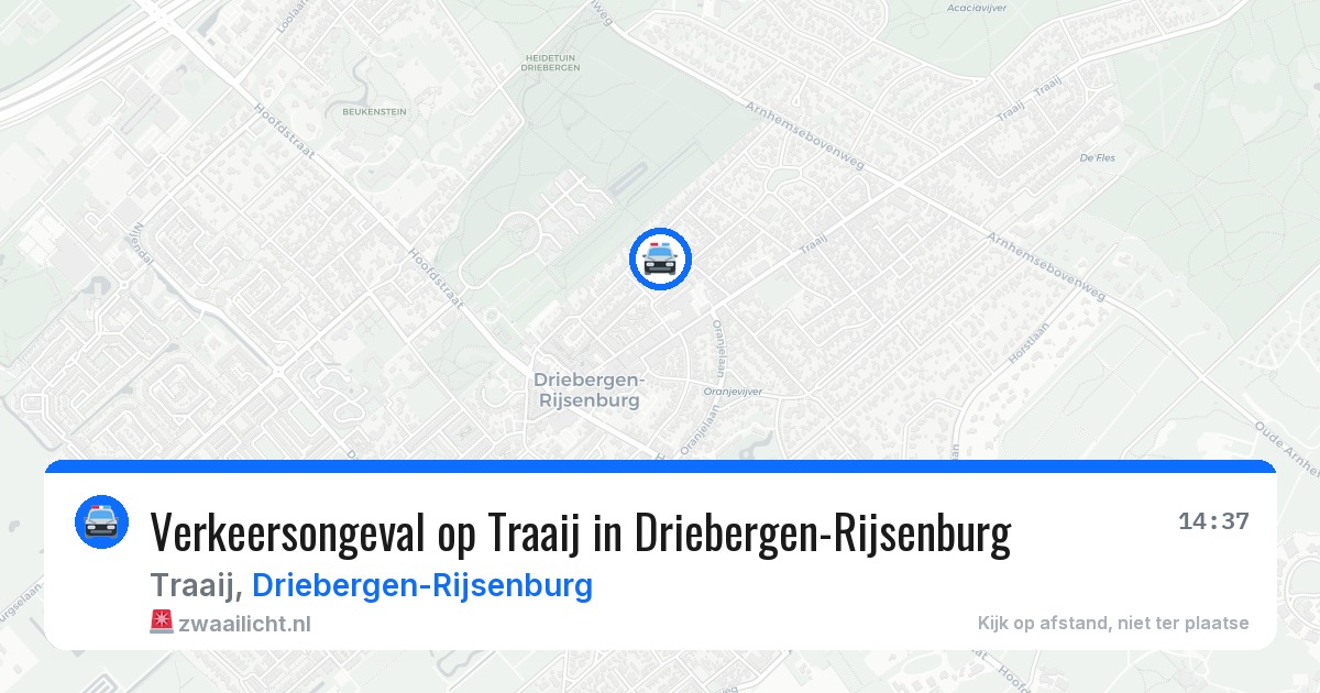 Verkeersongeval op Traaij in Driebergen-Rijsenburg — 26 apr 2026