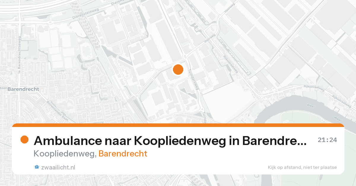 Ambulance naar Koopliedenweg in Barendrecht — 18 aug 2026