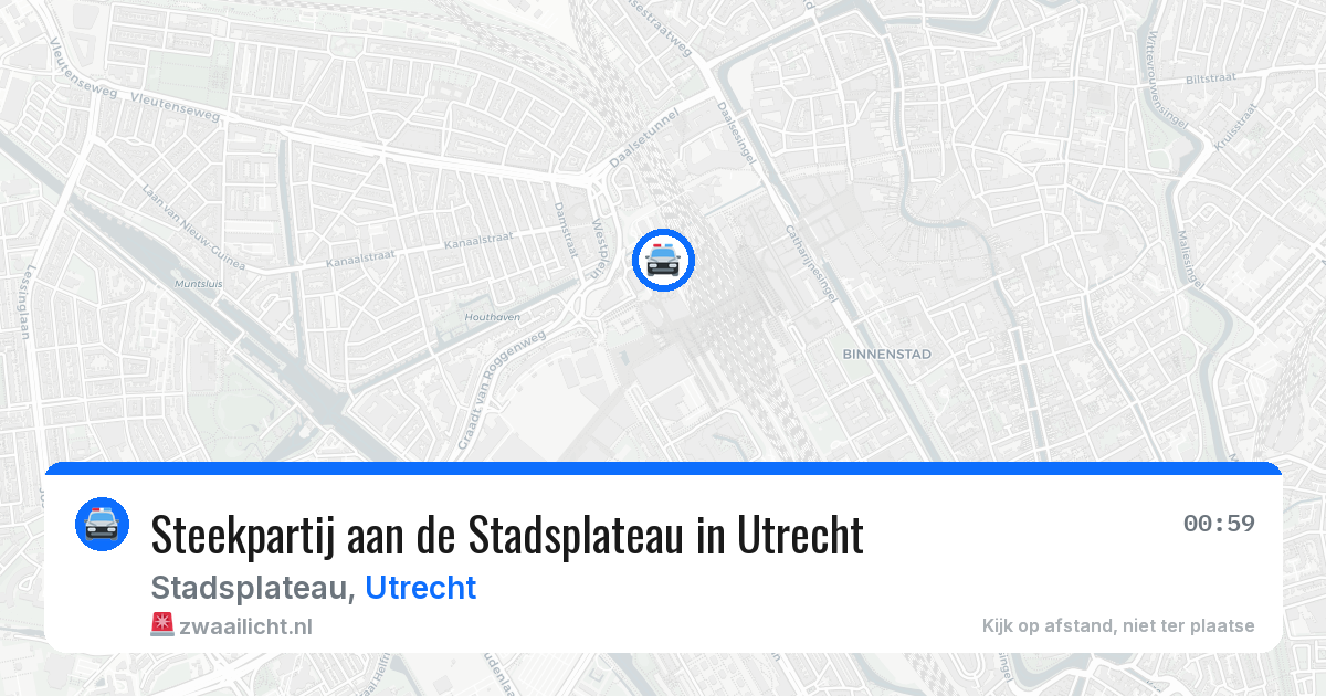 Steekpartij aan de Stadsplateau in Utrecht — 22 mrt 2026
