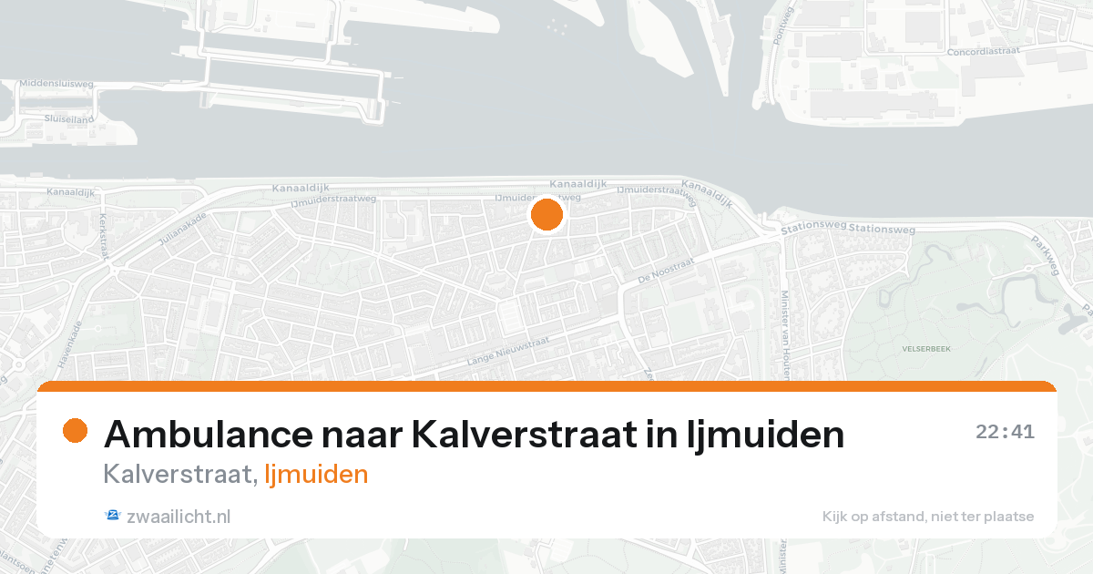 Ambulance naar Kalverstraat in Ijmuiden — 21 aug 2026