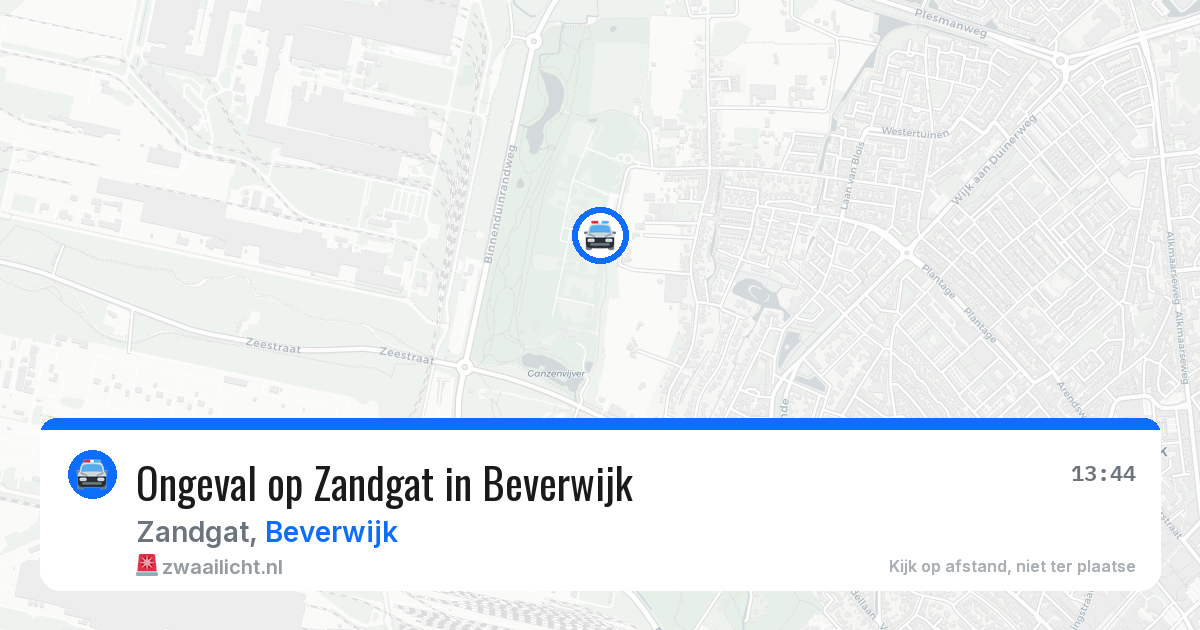 Ongeval op Zandgat in Beverwijk — 13 jun 2026
