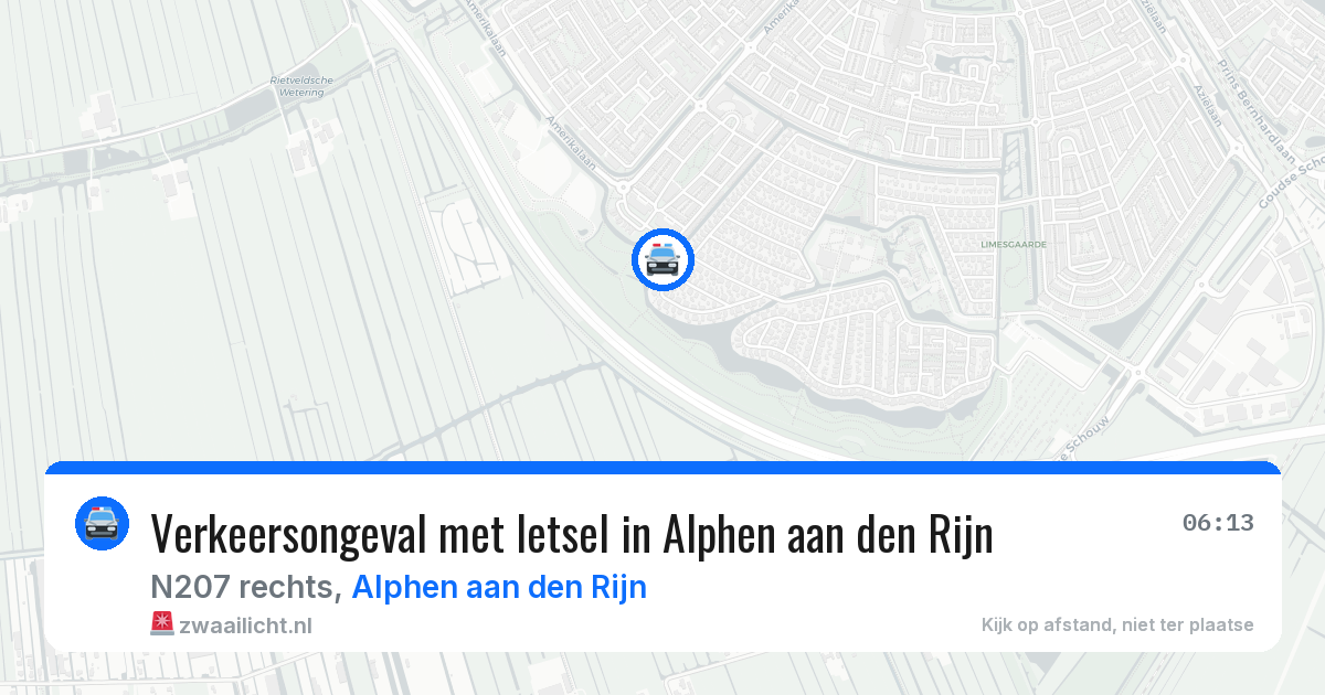 Verkeersongeval met letsel in Alphen aan den Rijn — 23 mrt 2026