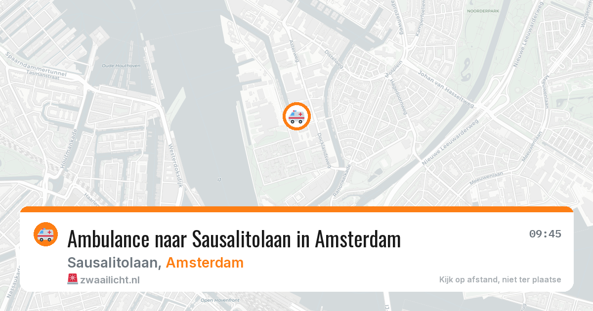 Ambulance naar Sausalitolaan in Amsterdam — 30 jan 2026
