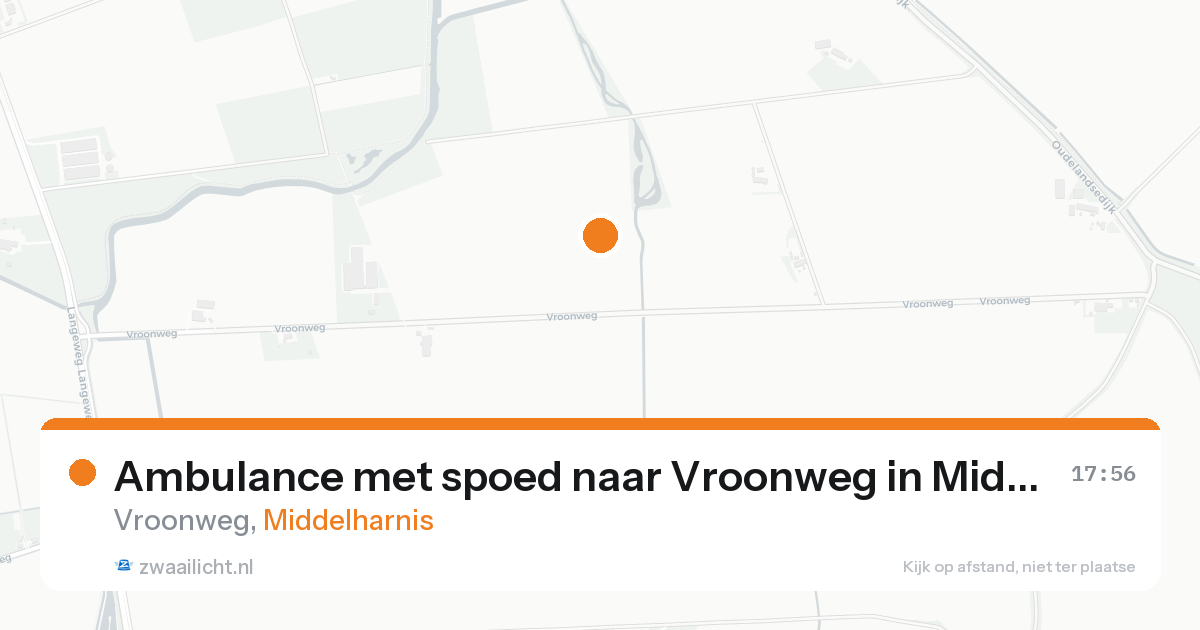 Ambulance met spoed naar Vroonweg in Middelharnis — 22 aug 2026